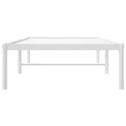 Berkfield Home Metal Bed Frame White 75x190 cm Small Single - thumbnail 5