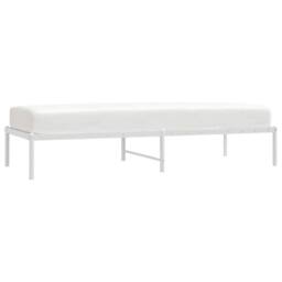 Berkfield Home Metal Bed Frame White 75x190 cm Small Single - thumbnail 4