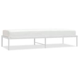Berkfield Home Metal Bed Frame White 75x190 cm Small Single