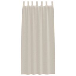 Berkfield Home Curtains with Curtains 2 pcs Sand 140 x 245 cm Polyester in Beige - thumbnail 3