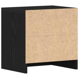 Berkfield Home Bedside Cabinets 2 pcs Black Oak 40x30x40 cm Engineered Wood - Size: 40 x 30 x 40 cm - thumbnail 9