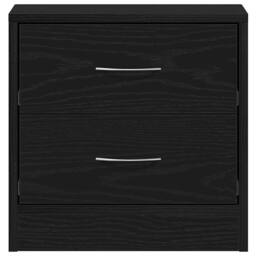 Berkfield Home Bedside Cabinets 2 pcs Black Oak 40x30x40 cm Engineered Wood - Size: 40 x 30 x 40 cm - thumbnail 7