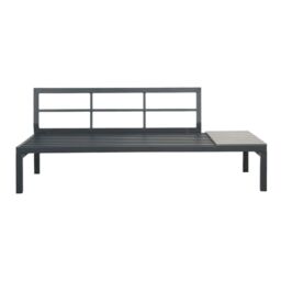 Home Garden Direct Rhea Platform Corner Sofa - 4-Seater Garden Lounge Set with Table in Grey - thumbnail 8