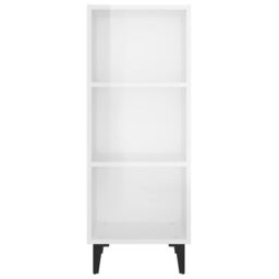 Berkfield Home Sideboard High Gloss White 34.5x32.5x90 cm Engineered Wood - thumbnail 5