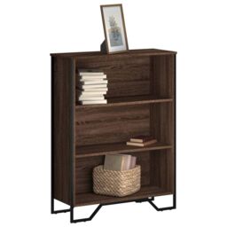 Berkfield Home Bookcase Brown Oak 80x31x106 cm Engineered Wood - Size: 80 x 31 x 106 cm - thumbnail 1