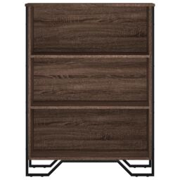 Berkfield Home Bookcase Brown Oak 80x31x106 cm Engineered Wood - Size: 80 x 31 x 106 cm - thumbnail 4