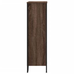 Berkfield Home Bookcase Brown Oak 80x31x106 cm Engineered Wood - Size: 80 x 31 x 106 cm - thumbnail 5