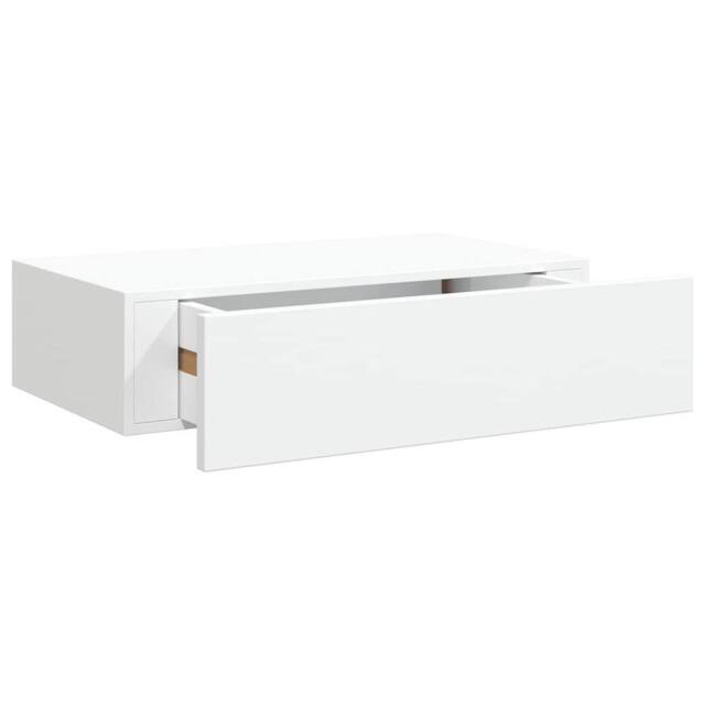 Berkfield Home Wall-mounted Drawer Shelf White 40x23.5x10 cm MDF - image 1