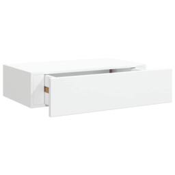 Berkfield Home Wall-mounted Drawer Shelf White 40x23.5x10 cm MDF - thumbnail 1