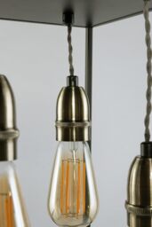 BHS Lighting Dexter Flush Ceiling Light in Black - thumbnail 3