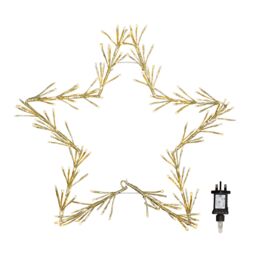 Samuel Alexander 60cm Light up Gold Christmas Star with 150 Static & Flashing Warm White LEDs - thumbnail 8