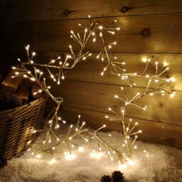 Samuel Alexander 60cm Light up Gold Christmas Star with 150 Static & Flashing Warm White LEDs - thumbnail 2
