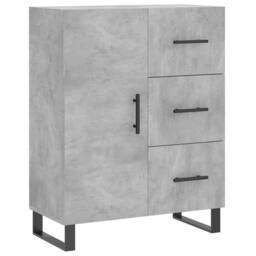 Berkfield Home Highboard Concrete Grey 69.5x34x180 cm Engineered Wood - thumbnail 7