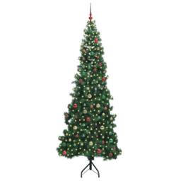 Berkfield Home Corner Artificial Christmas Tree Green 240 cm PVC & Metal - thumbnail 2
