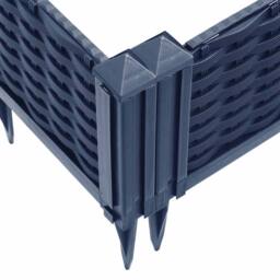 Berkfield Home Garden Planter with Pegs Blue Grey 42.5x42.5x28.5 cm PP in Dark Blue - thumbnail 7