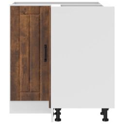 Berkfield Home Kitchen Corner Base Cabinet Lucca Smoked Oak Engineered Wood in Brown - thumbnail 5