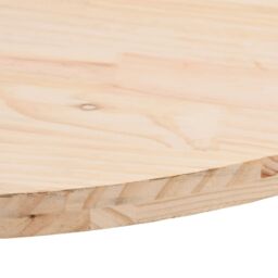 Berkfield Home Table Top 100x50x2.5 cm Solid Wood Pine Oval in Brown - thumbnail 5