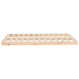 Berkfield Home Bed Frame without Mattress 120x200 cm Solid Wood Pine in Brown - Size: Small Double - thumbnail 6