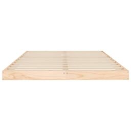 Berkfield Home Bed Frame without Mattress 120x200 cm Solid Wood Pine in Brown - Size: Small Double - thumbnail 5
