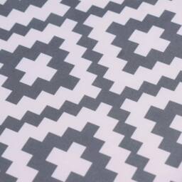 OHS Geometric Print Garden Pouffe Outdoor Stool Footrest Table Side Chair in Grey - thumbnail 6