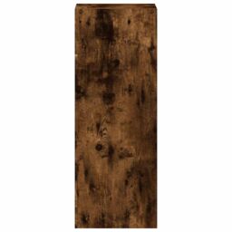 Berkfield Home Bookcase Stackable Smoked Oak 30x30x80 cm Engineered Wood in Brown - Size: 30 x 30 x 80 cm - thumbnail 5
