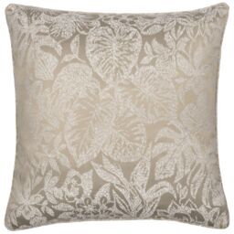 Wylder Nature Bali Botanical Jacquard Cushion in Natural - Size: 50 cm x 50 cm - thumbnail 2