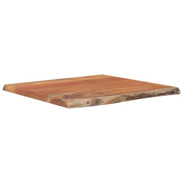 Berkfield Home Table Top 60x60x2.5 cm Square¬†Solid Wood Acacia Live Edge in Brown - image 1