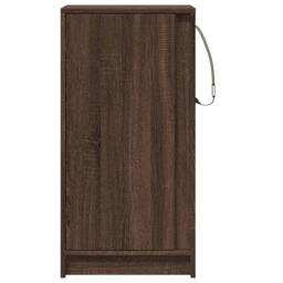 Berkfield Home Sideboard with LED Brown Oak 42.5x34x85 cm Engineered Wood - thumbnail 6