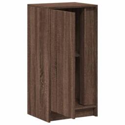 Berkfield Home Sideboard with LED Brown Oak 42.5x34x85 cm Engineered Wood - thumbnail 7