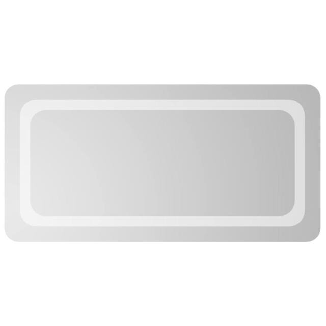 Berkfield Home LED Bathroom Mirror 40x80 cm in Clear - image 1