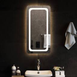 Berkfield Home LED Bathroom Mirror 40x80 cm in Clear - thumbnail 2