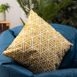 icon Indoor & Outdoor Waterproof Cushion Set of 2 Slate Grey Waterproof Cushion in Yellow - Size: 43 cm x 43 cm - thumbnail 2
