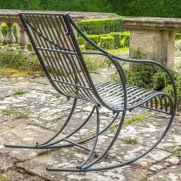 Ascalon Design Ltd Amalfi Rocking Chair - L100 x W63 x H100 cm - Charcoal in Grey - thumbnail 3
