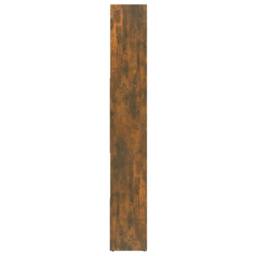 Berkfield Home Modern Book Cabinet Smoked Oak 67x24x161 cm Engineered Wood in Brown - Size: 67 x 24 x 161 cm - thumbnail 4
