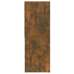 Berkfield Home Modern Book Cabinet Smoked Oak 67x24x161 cm Engineered Wood in Brown - Size: 67 x 24 x 161 cm - thumbnail 7