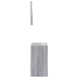 Berkfield Home 2 Piece Bathroom Furniture Set Grey Sonoma Engineered Wood - thumbnail 6