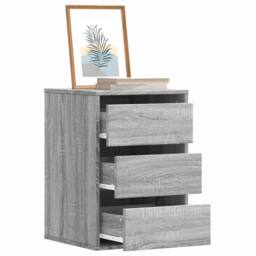 Berkfield Home Corner Chest of Drawers Grey Sonoma 40x41x58 cm Engineered Wood - Size: 40 x 41 x 58 cm - thumbnail 1