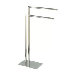 Showerdrape Stamford Stainless Steel Chrome Freestanding Towel Rail in Silver - thumbnail 4