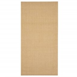 Berkfield Home Rug Natural Sisal 100x200 cm in Brown - Size: Medium - thumbnail 2