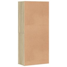Berkfield Home Shoe Cabinet Sonoma Oak 80x39x178 cm Engineered Wood in Brown - Size: 80 x 39 x 178 cm - thumbnail 5