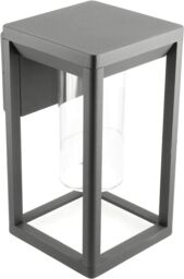 CGC Lighting 'Maddison' Anthracite Grey E27 Outdoor Wall Light Lantern Clear Diffuser IP54 - thumbnail 6