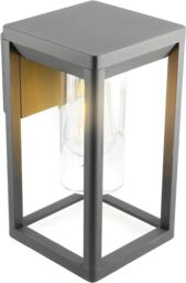 CGC Lighting 'Maddison' Anthracite Grey E27 Outdoor Wall Light Lantern Clear Diffuser IP54 - thumbnail 4