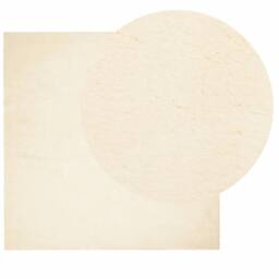 Berkfield Home Rug HUARTE Short Pile Soft & Washable Cream 200x200 cm - Size: Medium - thumbnail 1