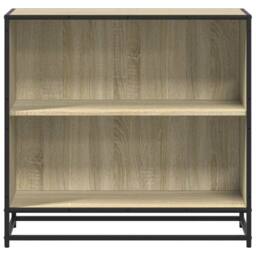 Berkfield Home Book Cabinet Sonoma Oak 80.5x35x76 cm Engineered Wood in Light Tan - thumbnail 4
