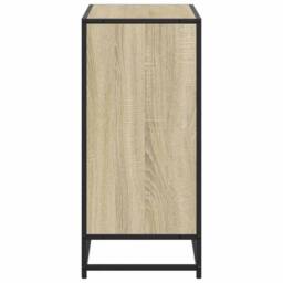 Berkfield Home Book Cabinet Sonoma Oak 80.5x35x76 cm Engineered Wood in Light Tan - thumbnail 5