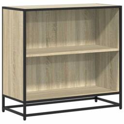 Berkfield Home Book Cabinet Sonoma Oak 80.5x35x76 cm Engineered Wood in Light Tan - thumbnail 1