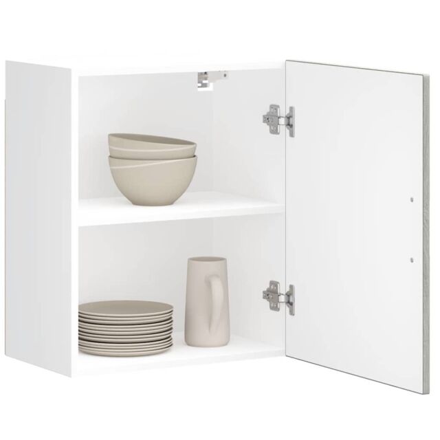 Berkfield Home Kitchen Wall Cabinets 2 pcs¬†Porto Grey Sonoma Engineered Wood in Brown - image 1