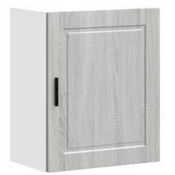 Berkfield Home Kitchen Wall Cabinets 2 pcs¬†Porto Grey Sonoma Engineered Wood in Brown - thumbnail 5