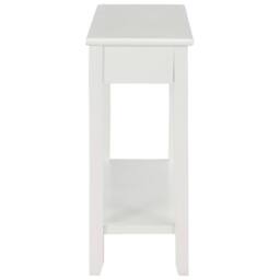 Berkfield Home Classic Console Table White 110x35x80 cm Wood - Size: 110 x 35 x 80 cm - thumbnail 5