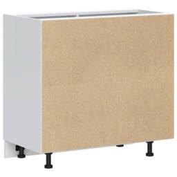 Berkfield Home Sink Base Cabinet Lucca Smoked Oak Engineered Wood in Brown - thumbnail 7
